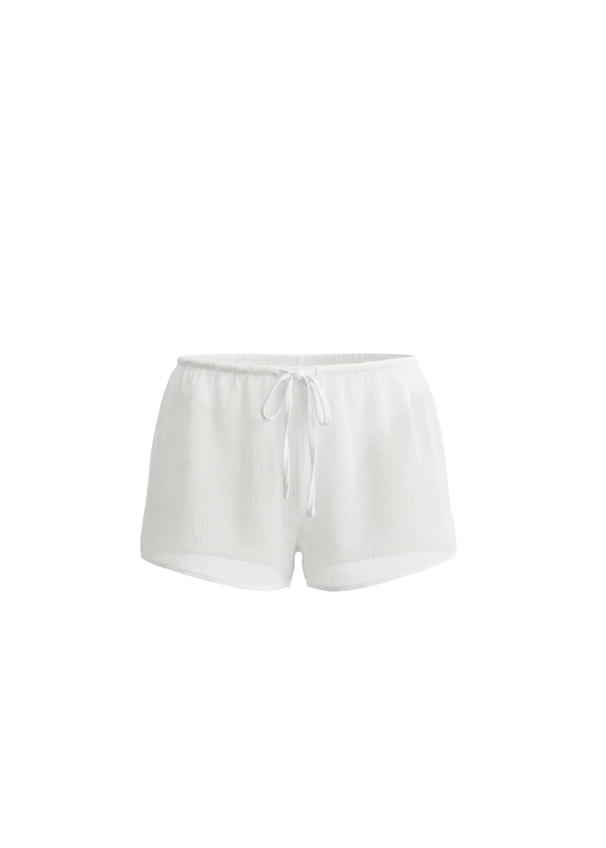 Remi Short Crinkle Sheer Optic White - Image 5