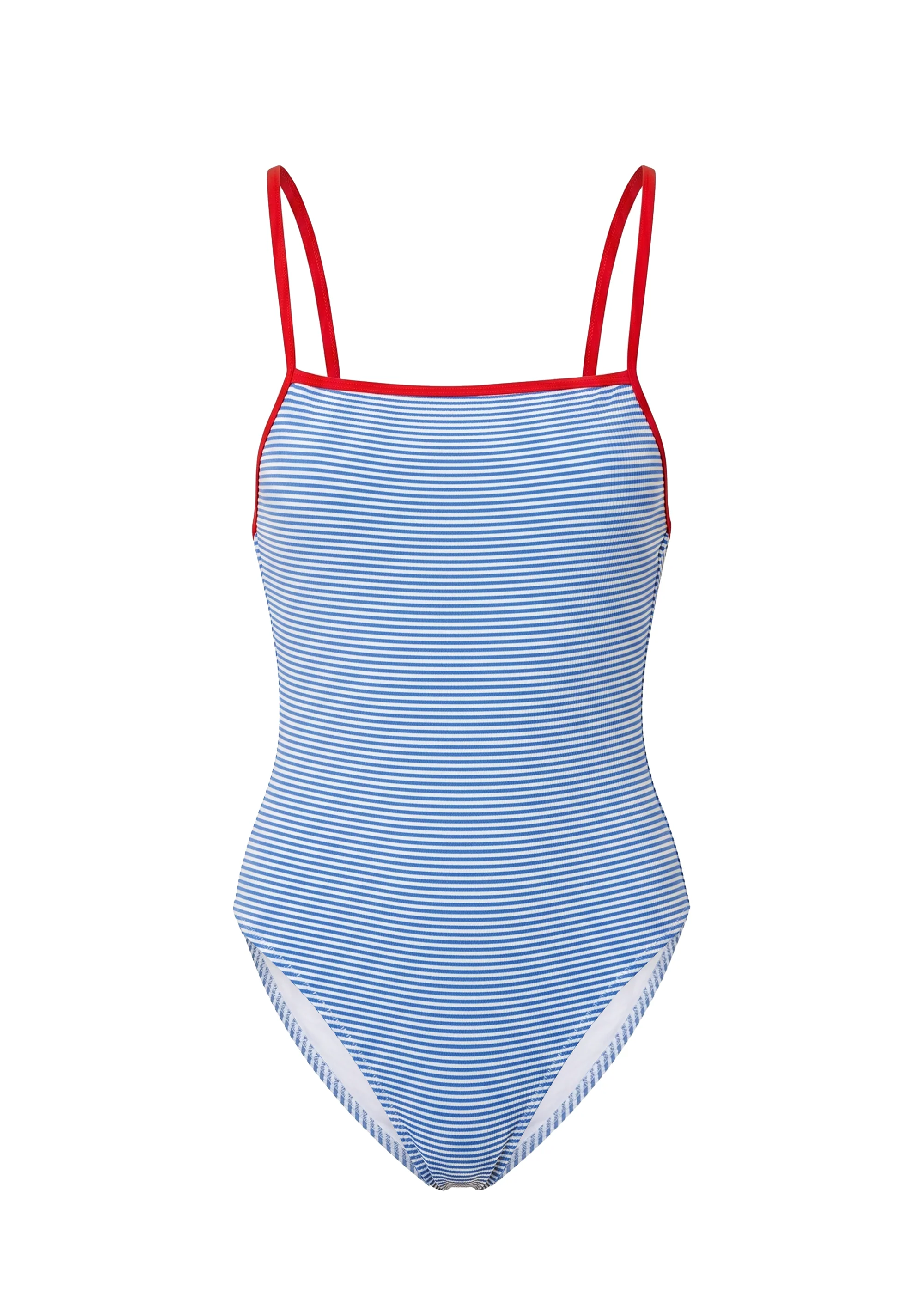 Renna One Piece Seersucker Marina Blue Stripe / Lipstick Red - Image 6