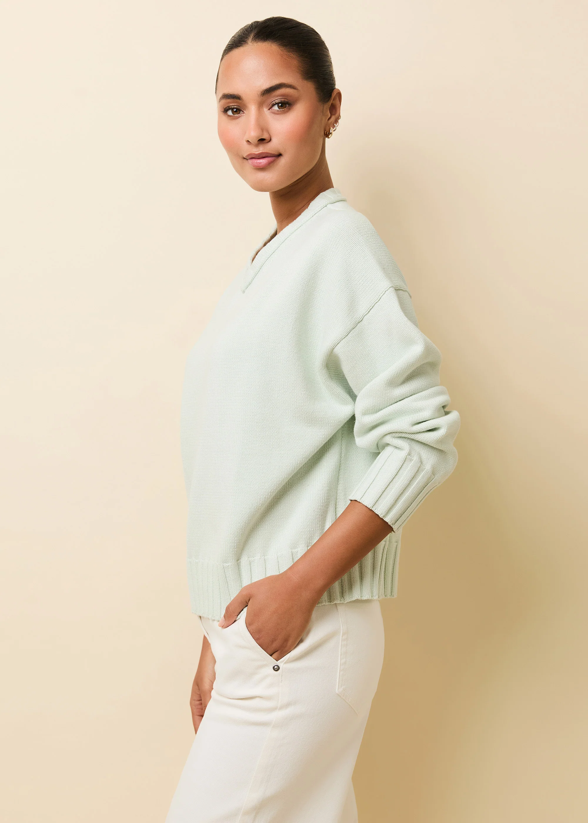 Reva Sweater Cotton Mint - Image 3
