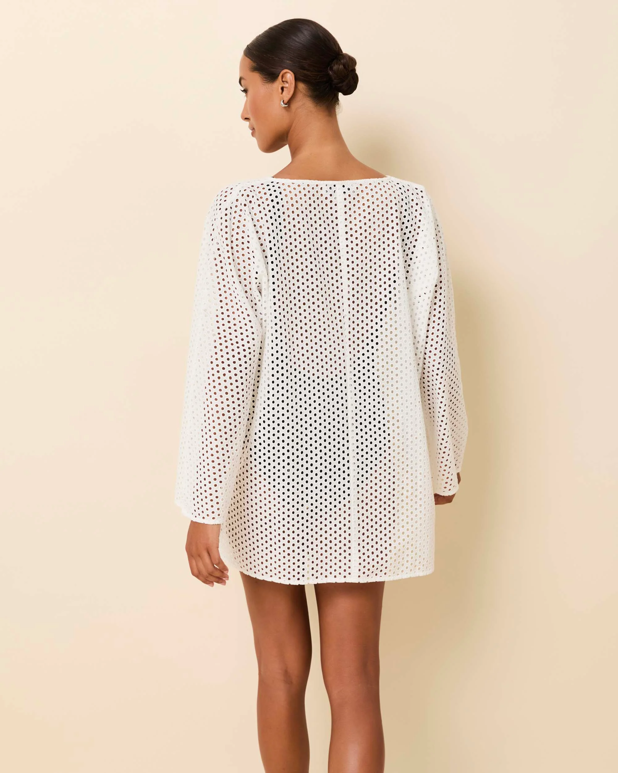 Samara Tunic Baby Eyelet Optic White - Image 3