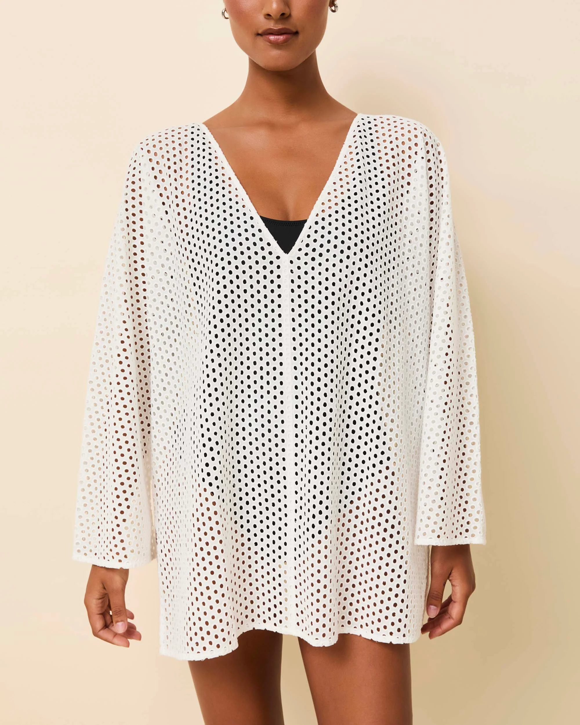 Samara Tunic Baby Eyelet Optic White - Image 4