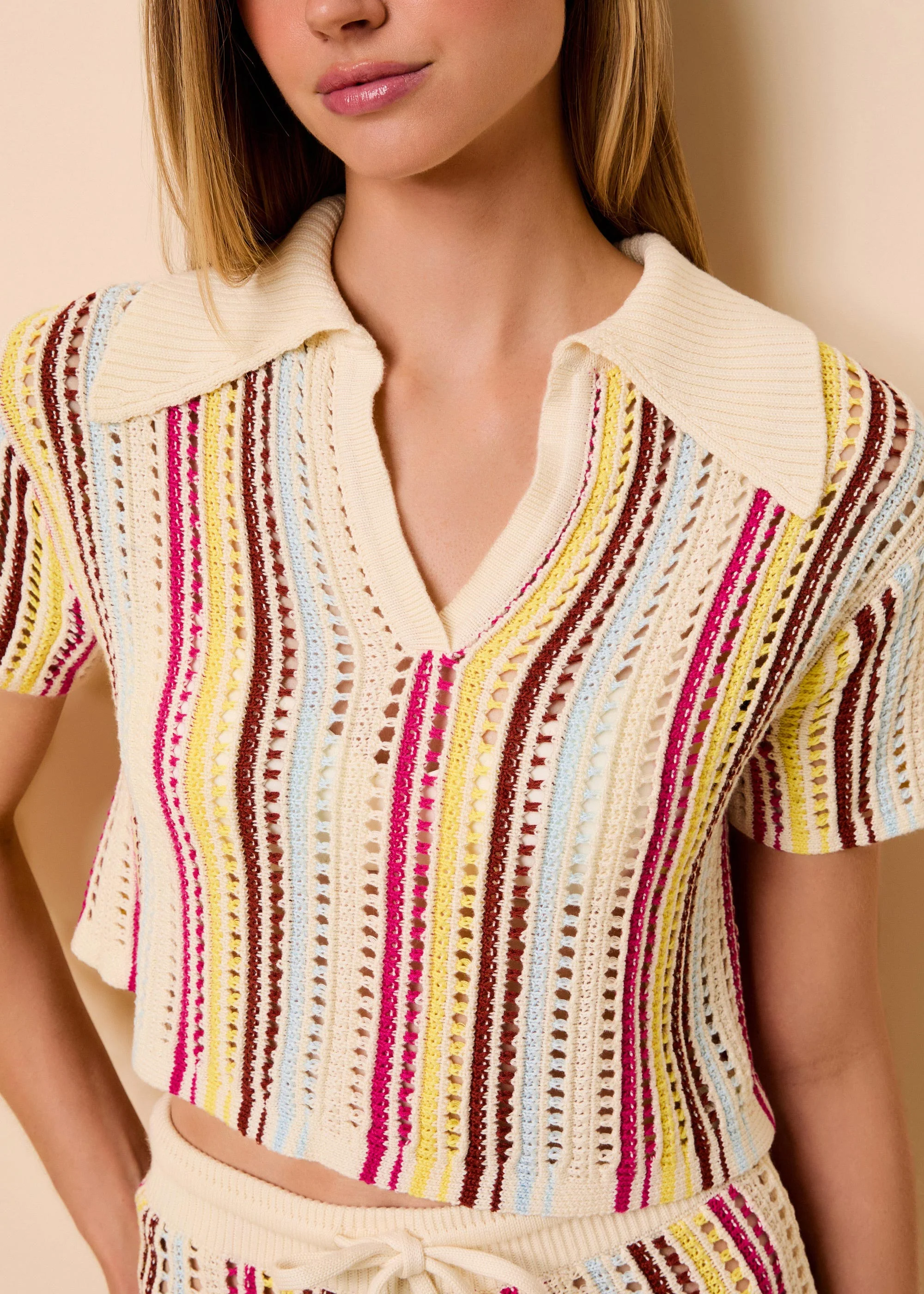 Scarlett Top Ladder Knit Symi Stripe - Image 5