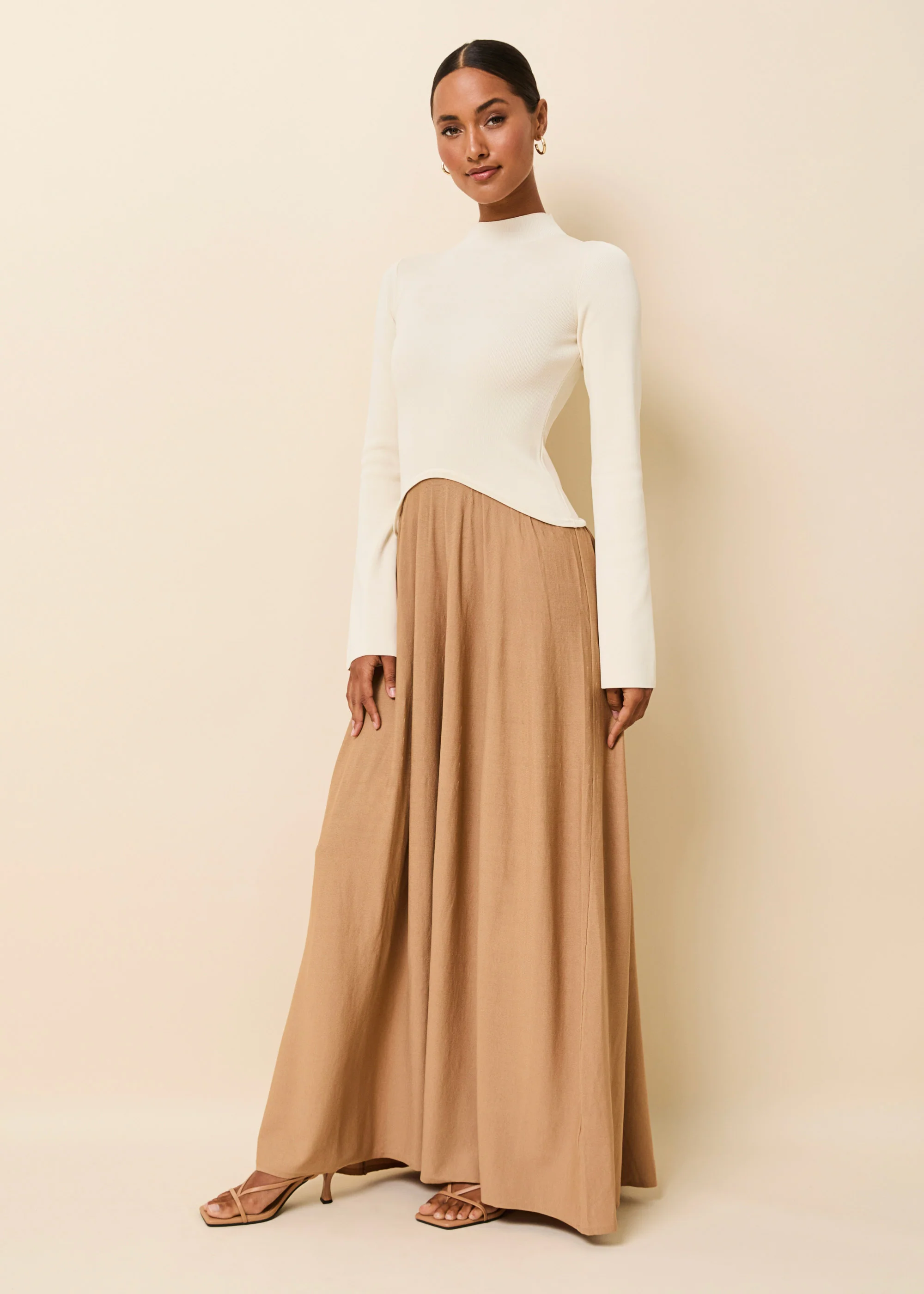Soglio Dress Camel / Brule - Image 3