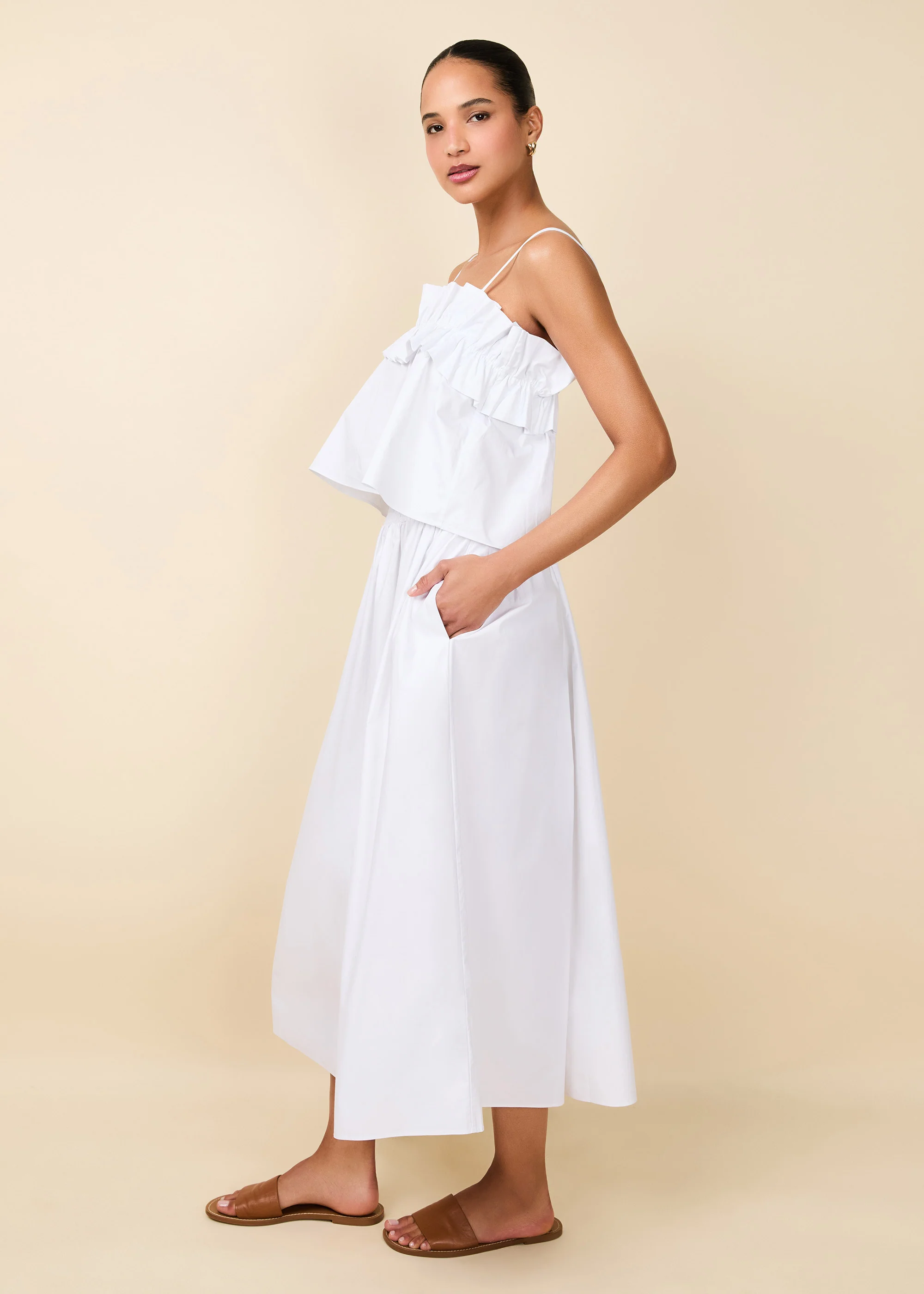 Sophie Top Poplin Optic White - Image 3
