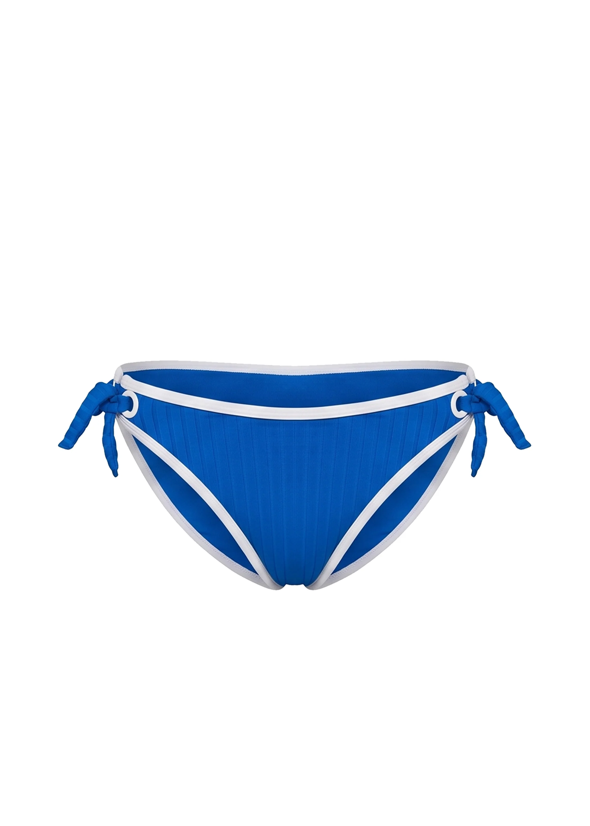 Soraya Bikini Bottom Ribbed Olympian Blue / Optic White - Image 5
