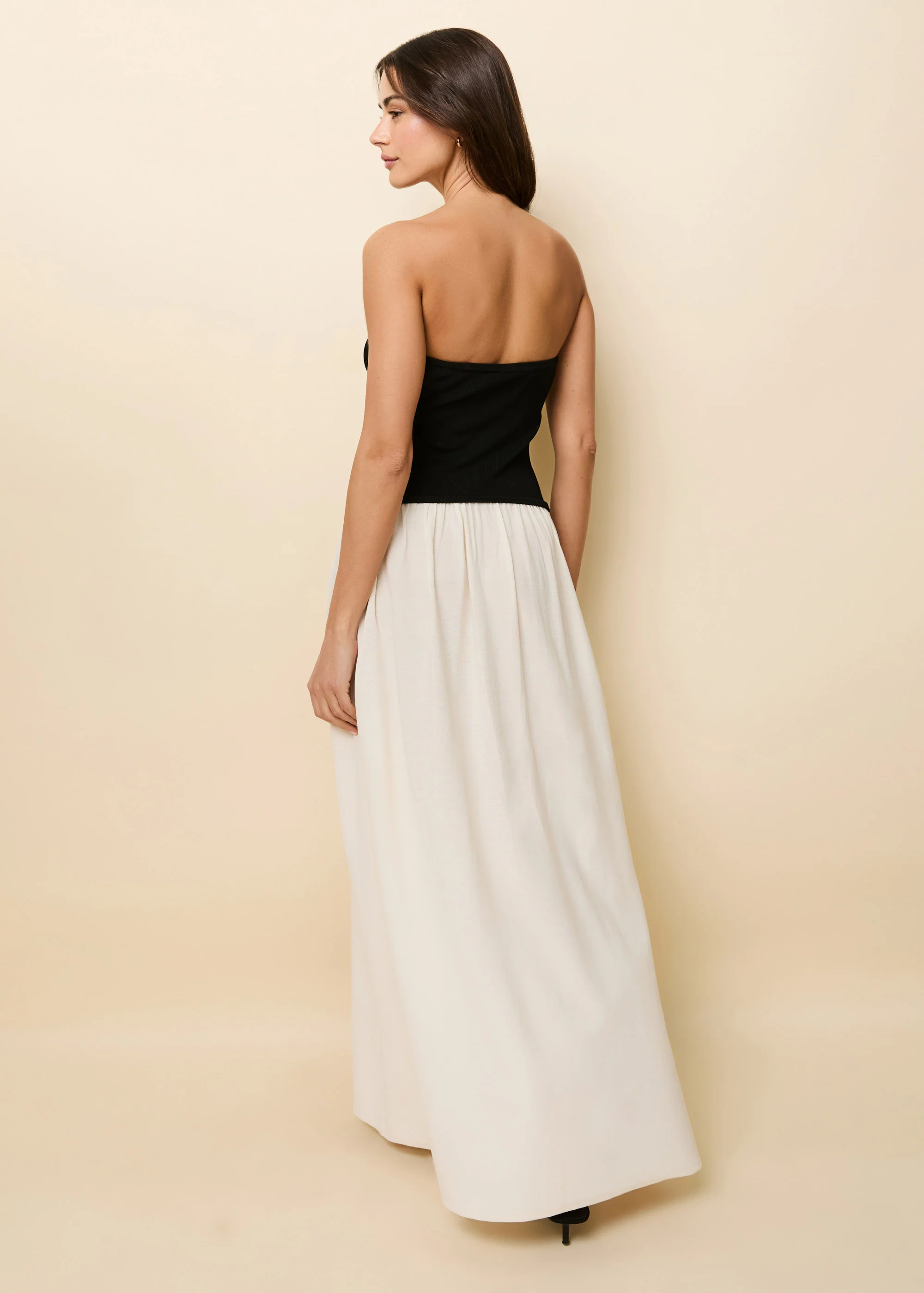 Strapless Soglio Dress Noir / Brule - Image 4