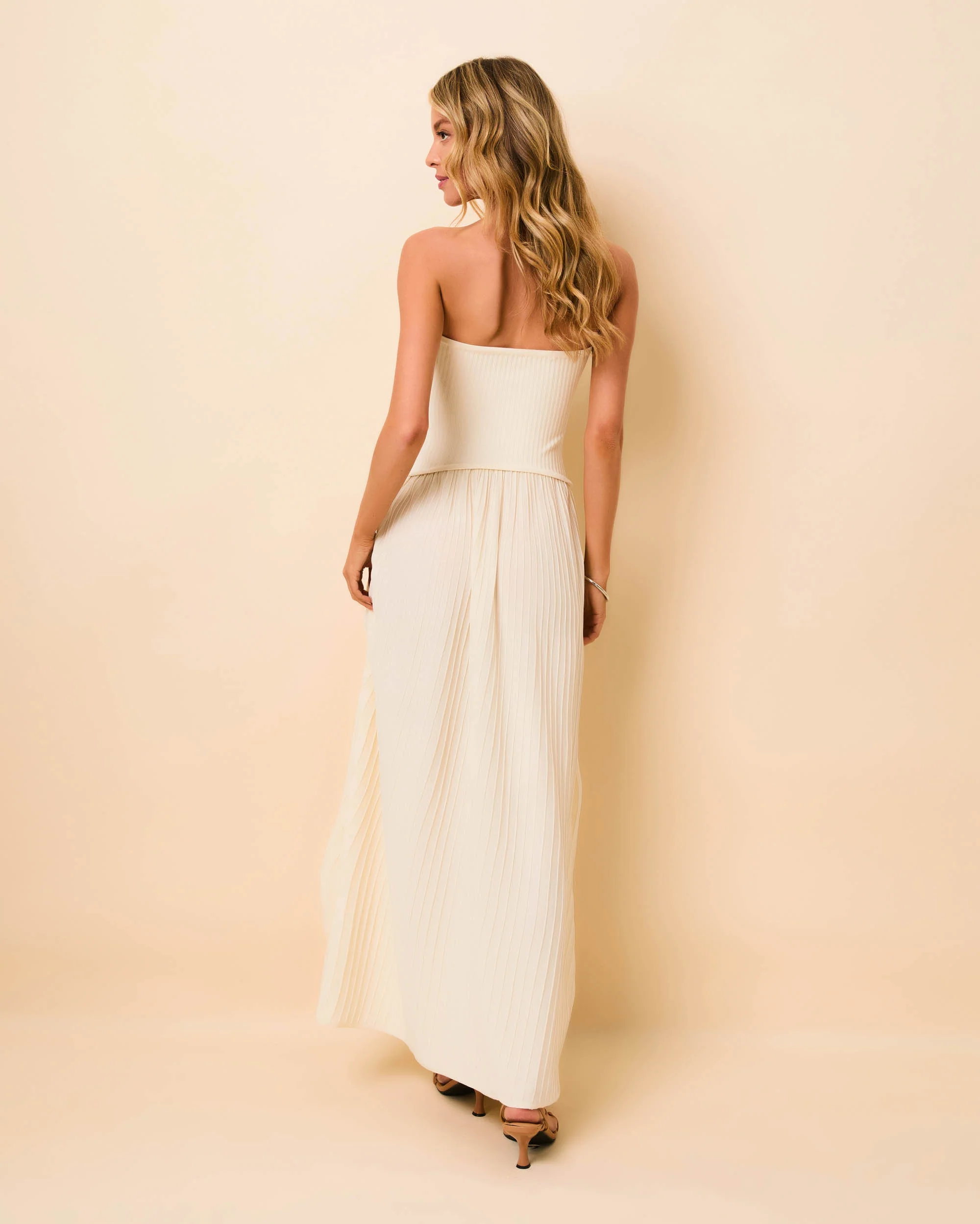 Strapless Soglio Dress Ribbed Brule - Image 4