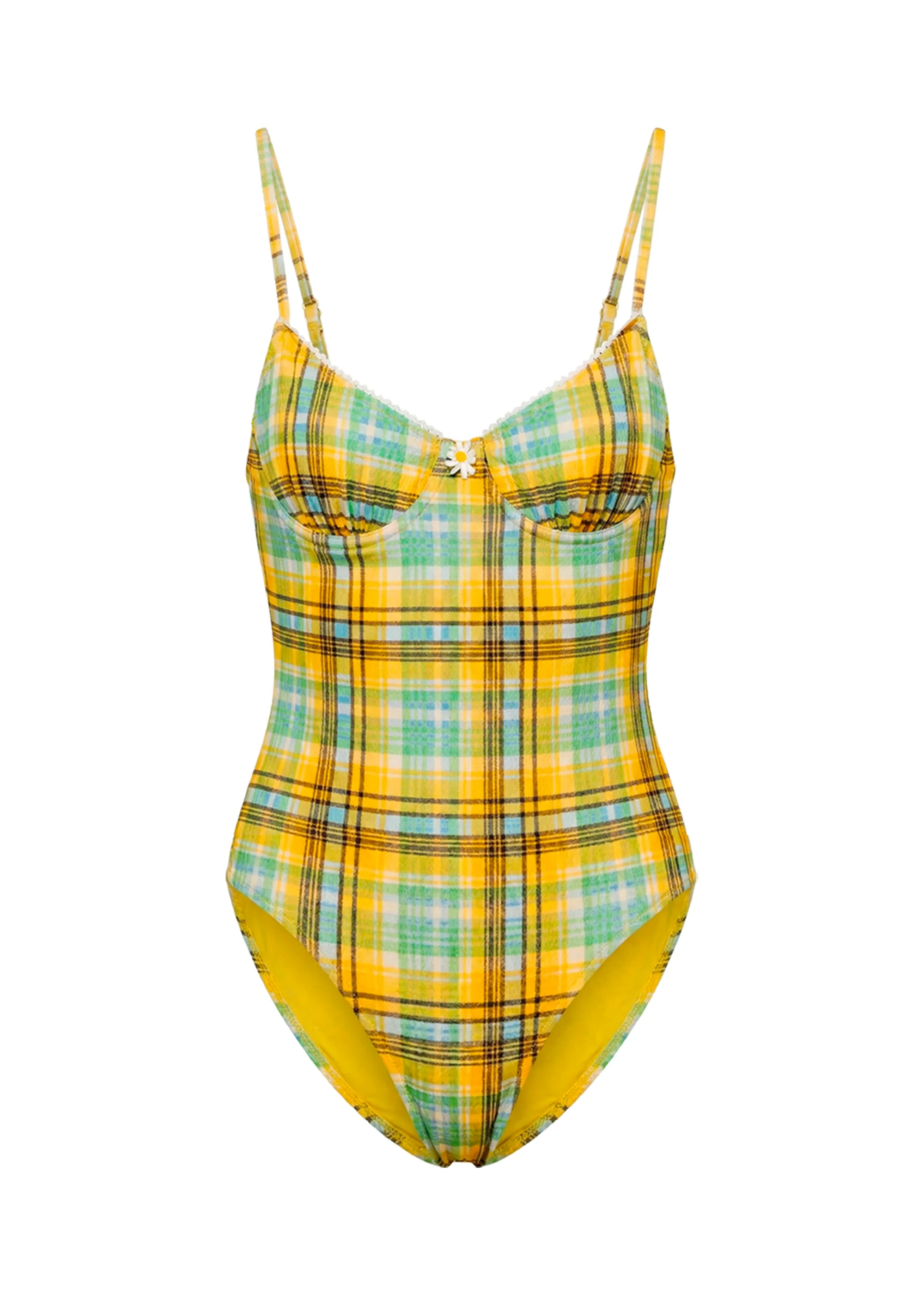 Taylor One Piece Seersucker Pineapple Plaid - Image 5