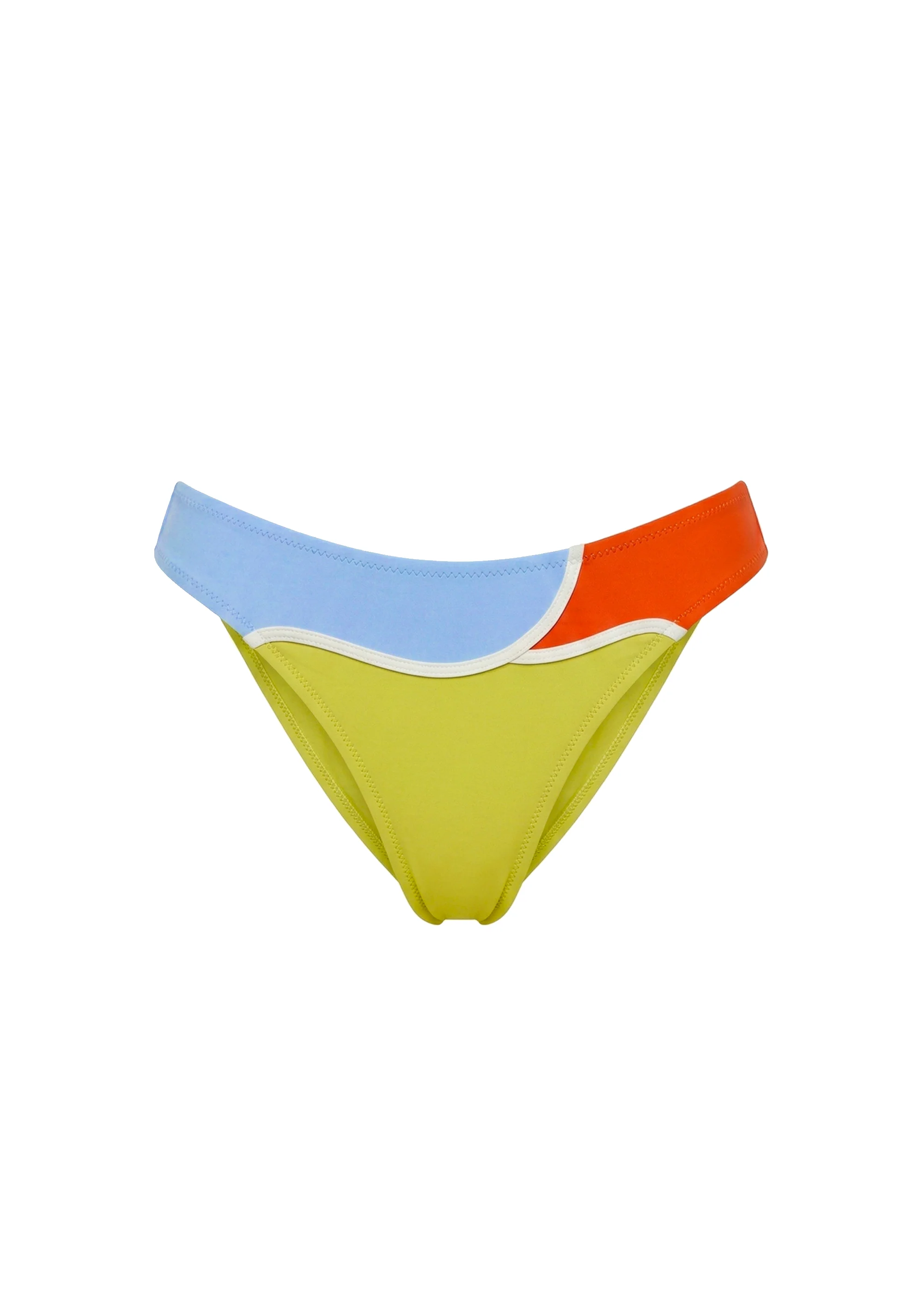Teagan Bikini Bottom Colorblock Floral - Image 5