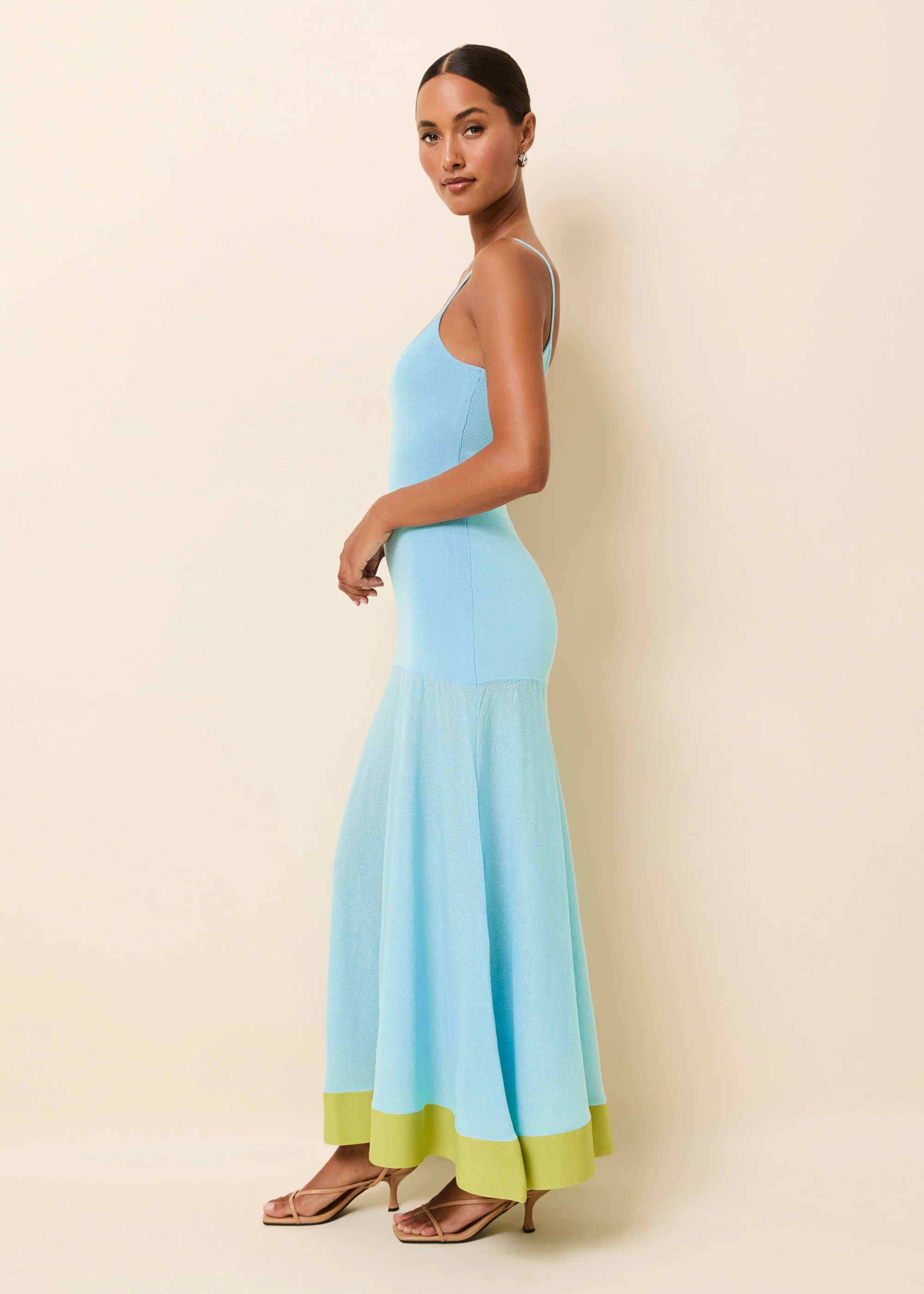 Tess Dress Ocean Mist / Sour Apple - Image 3