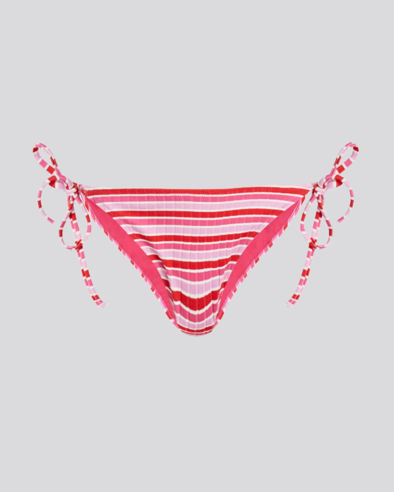 Iris Ribbed Bikini Bottom Pink Multi Stripe - Image 5