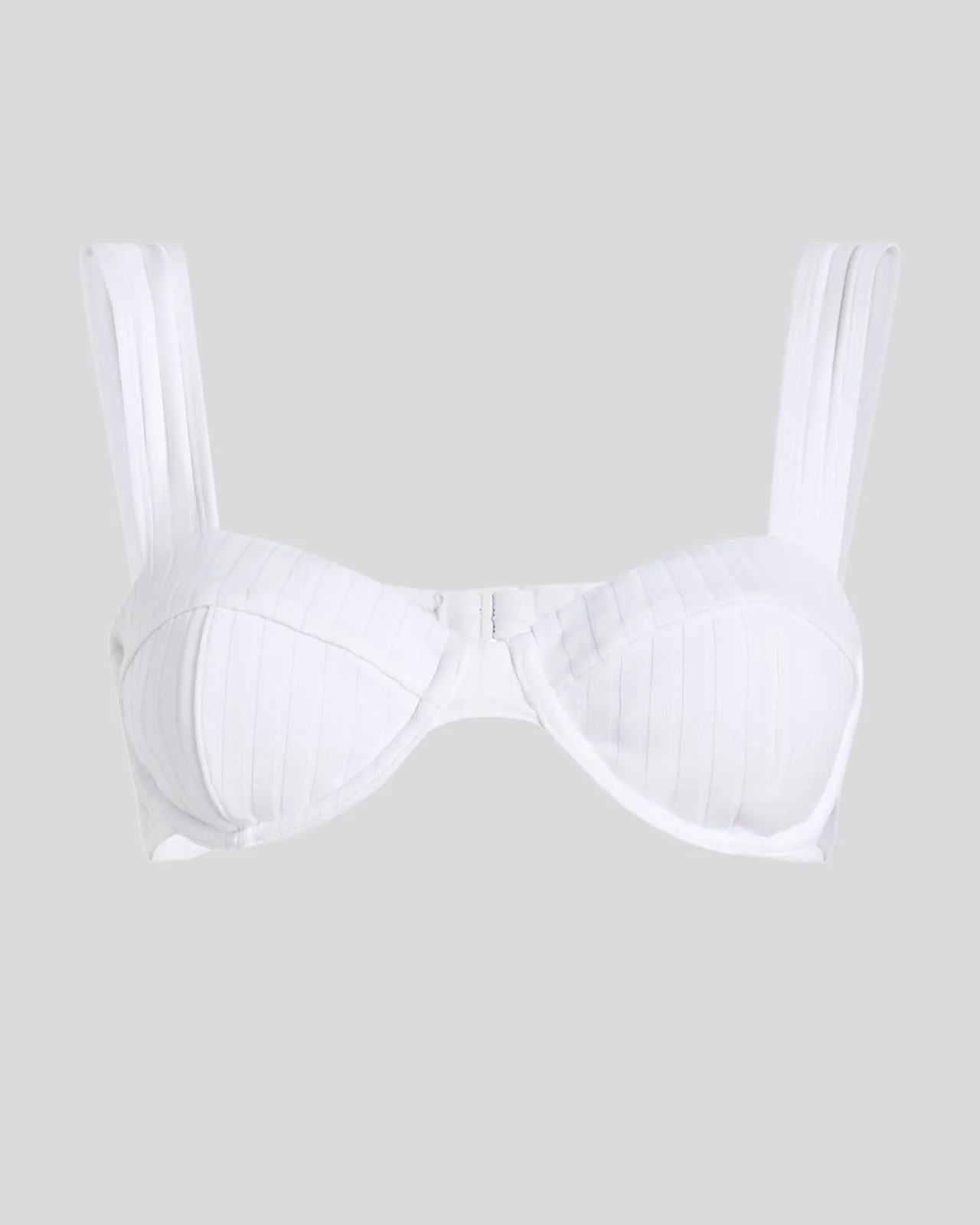 Lilo Ribbed Bikini Top Optic White - Image 5