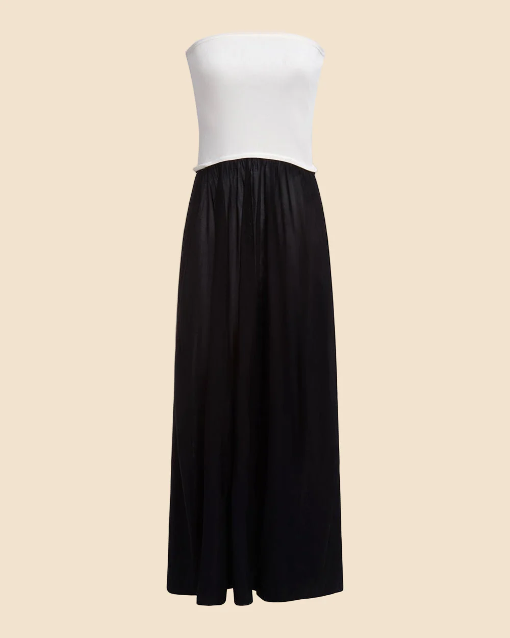 Strapless Soglio Dress Noir / Optic White - Image 5