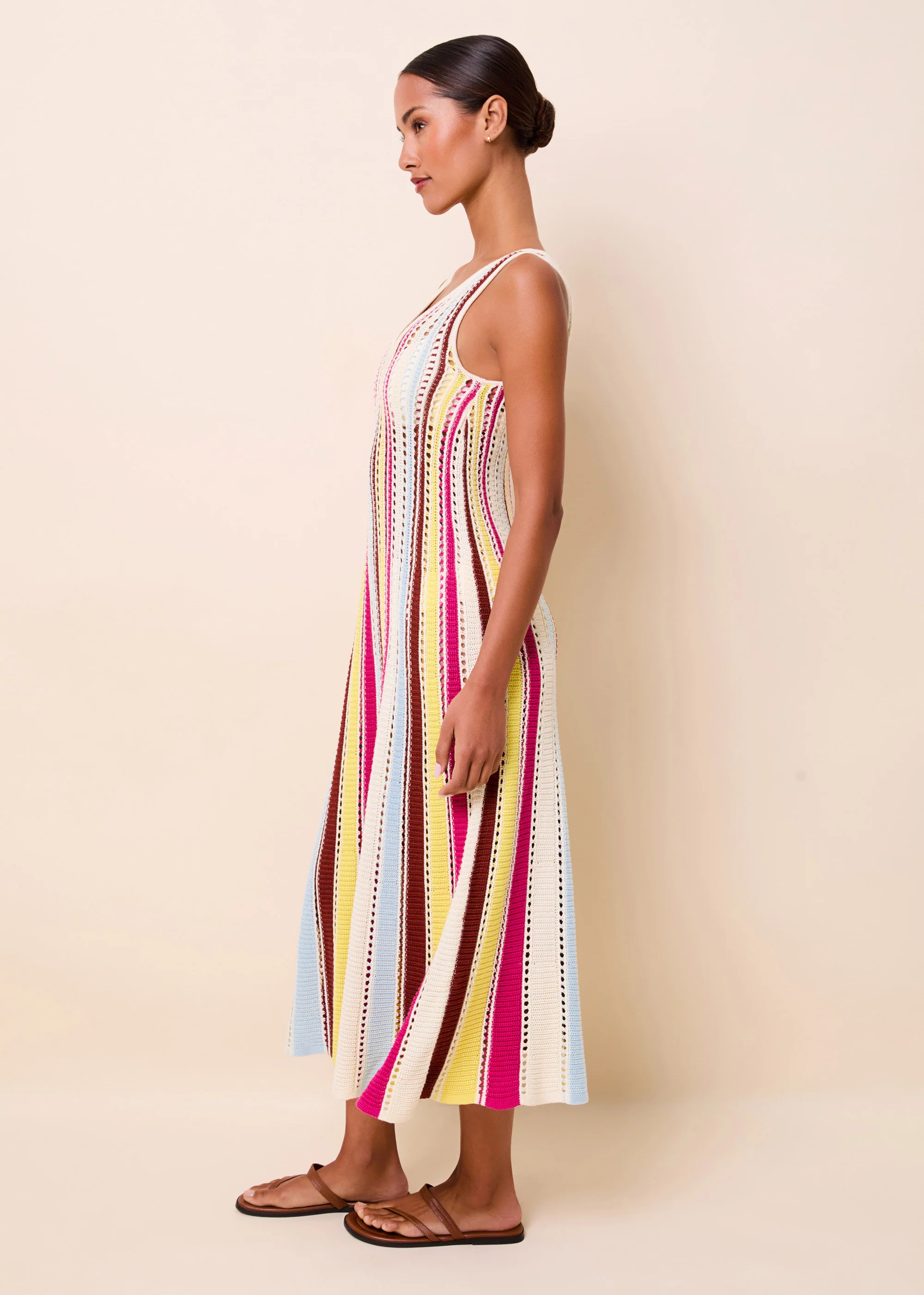 Velmira Dress Ladder Knit Symi Stripe - Image 4