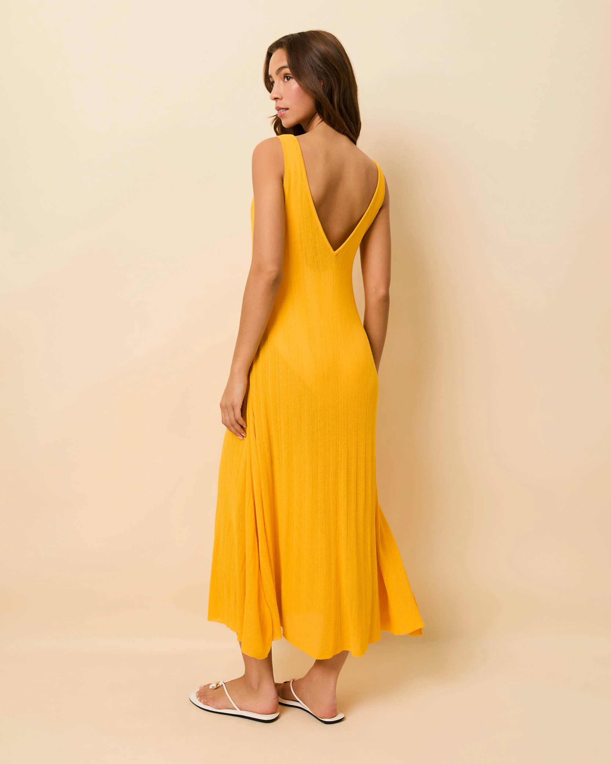 Velmira Dress Paper Knit Pineapple - Image 4